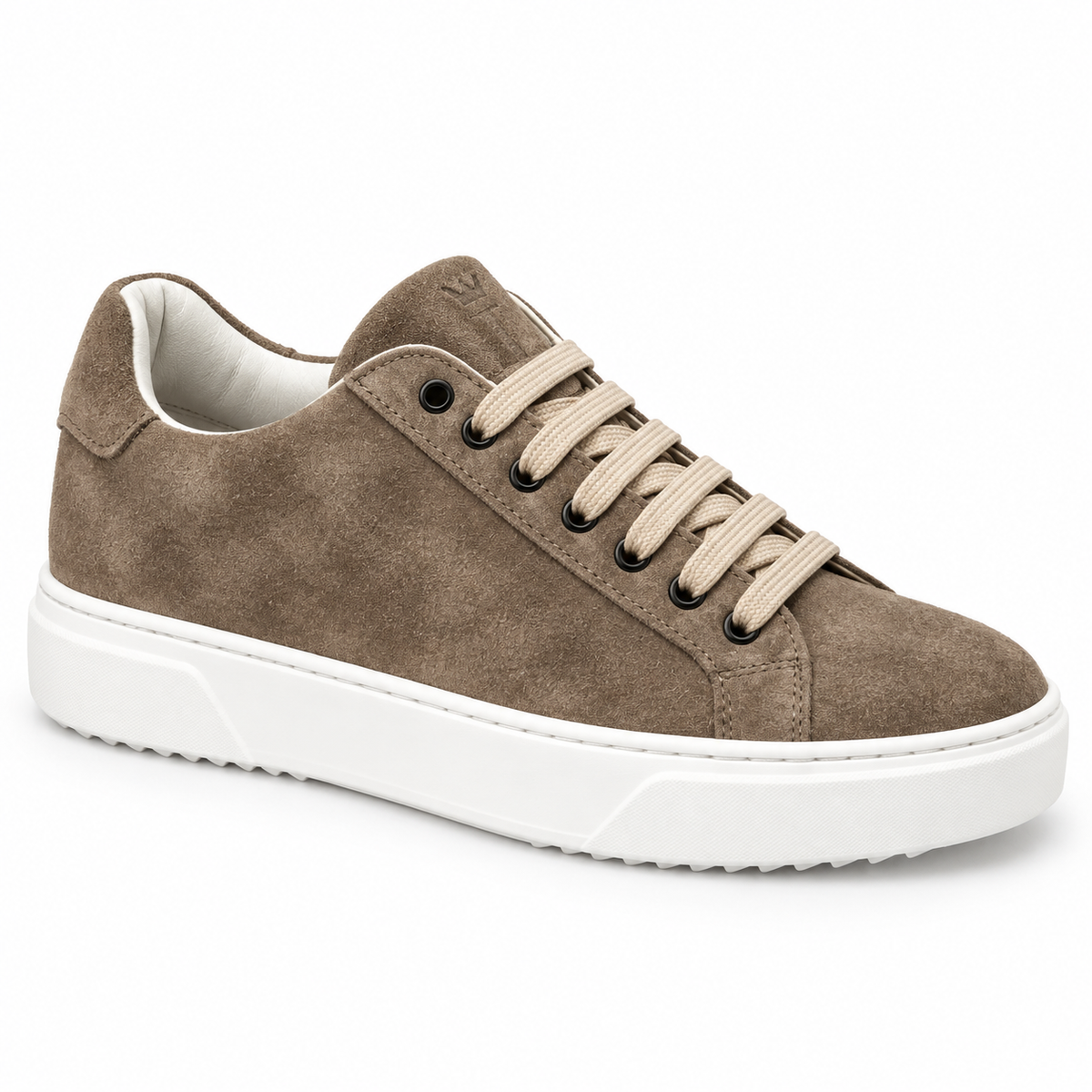 Sneakers stringate in vera pelle scamosciata-Art.6CAMOSCIO