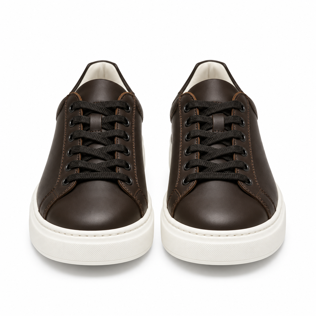 Sneakers stringate in vera pelle -Art.6PELLE