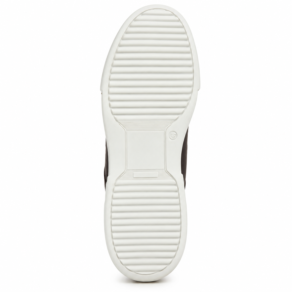Sneakers stringate in vera pelle -Art.6PELLE