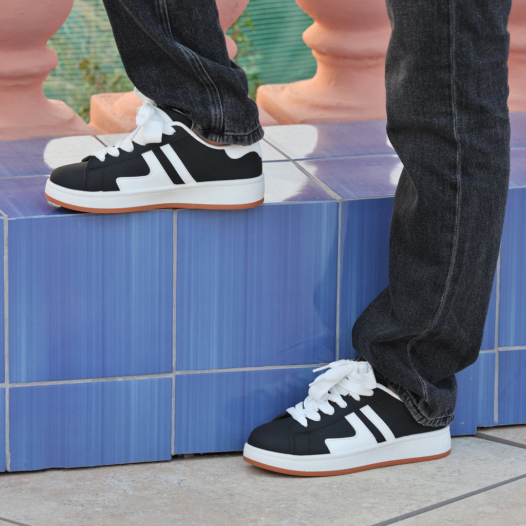 Sneakers in simil pelle bicolore- Art.A97