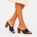 Sandali in simil pelle con tacco alto comodo- Art.BK009