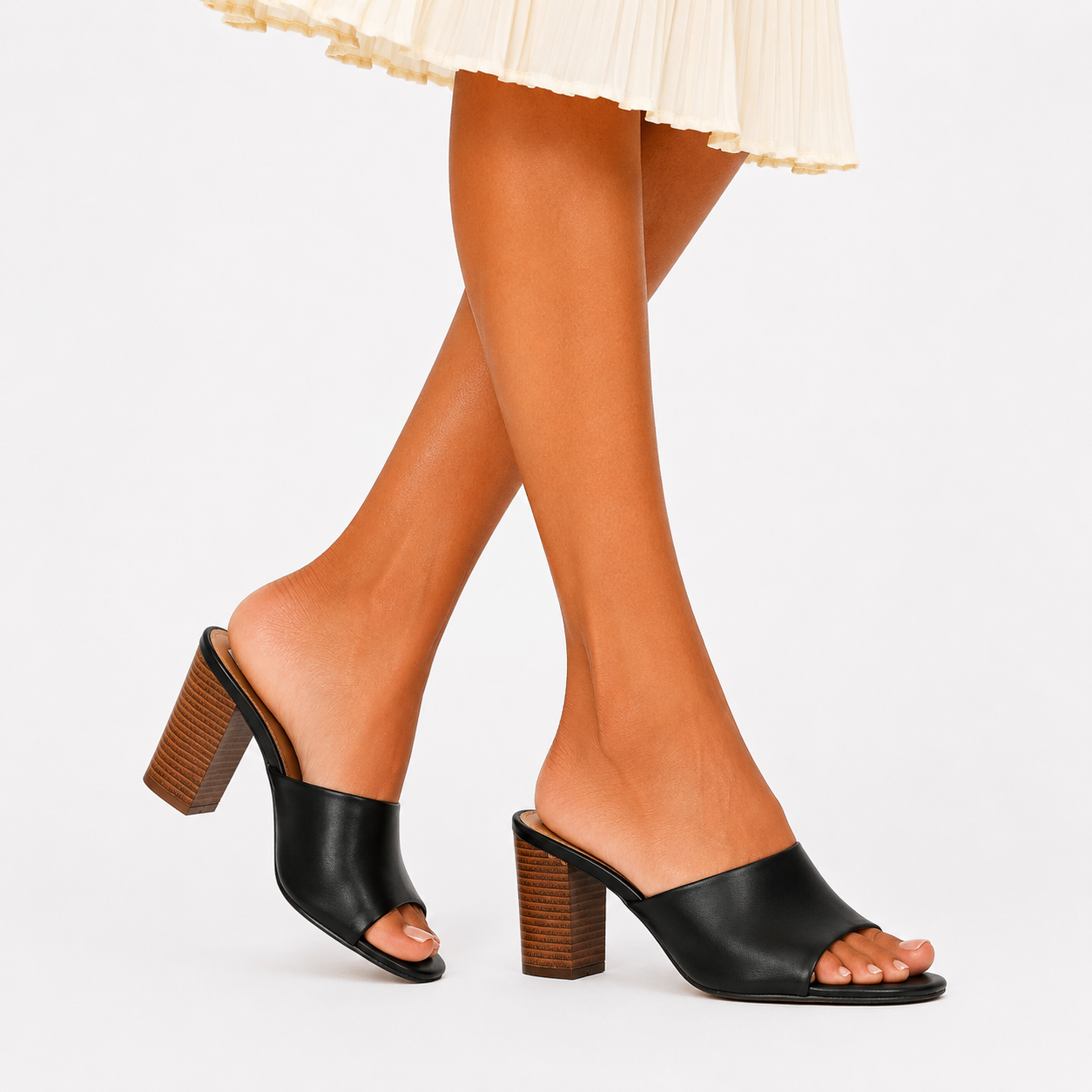 Sandali in simil pelle con tacco alto comodo- Art.BK009