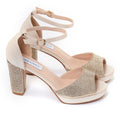 Sandali in simil pelle con tacco alto comodo ricoperti di strassVS2552 Art. VS2552