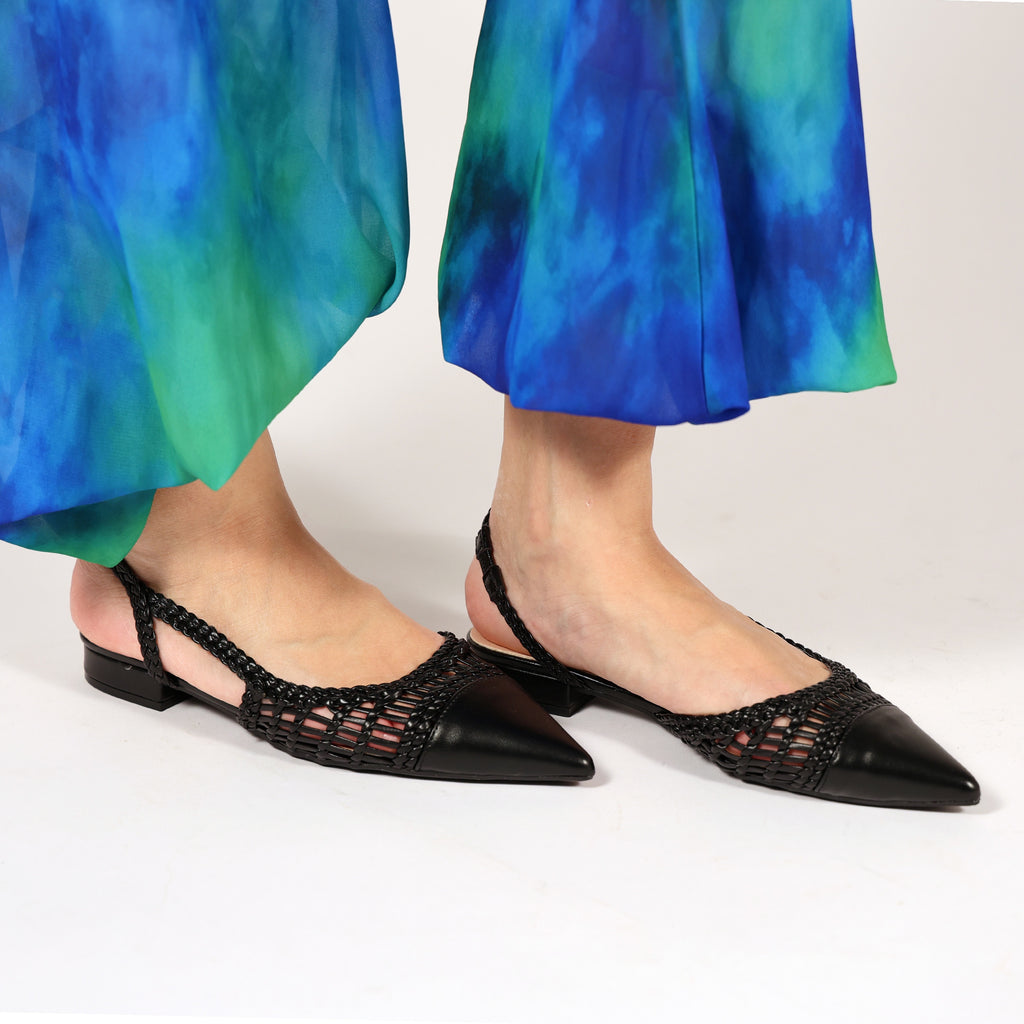 Ballerine in simil pelle con intreccio- Art.BK501