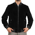 Bomber in camoscio  Nero-Slim Fit-Art.IMP01