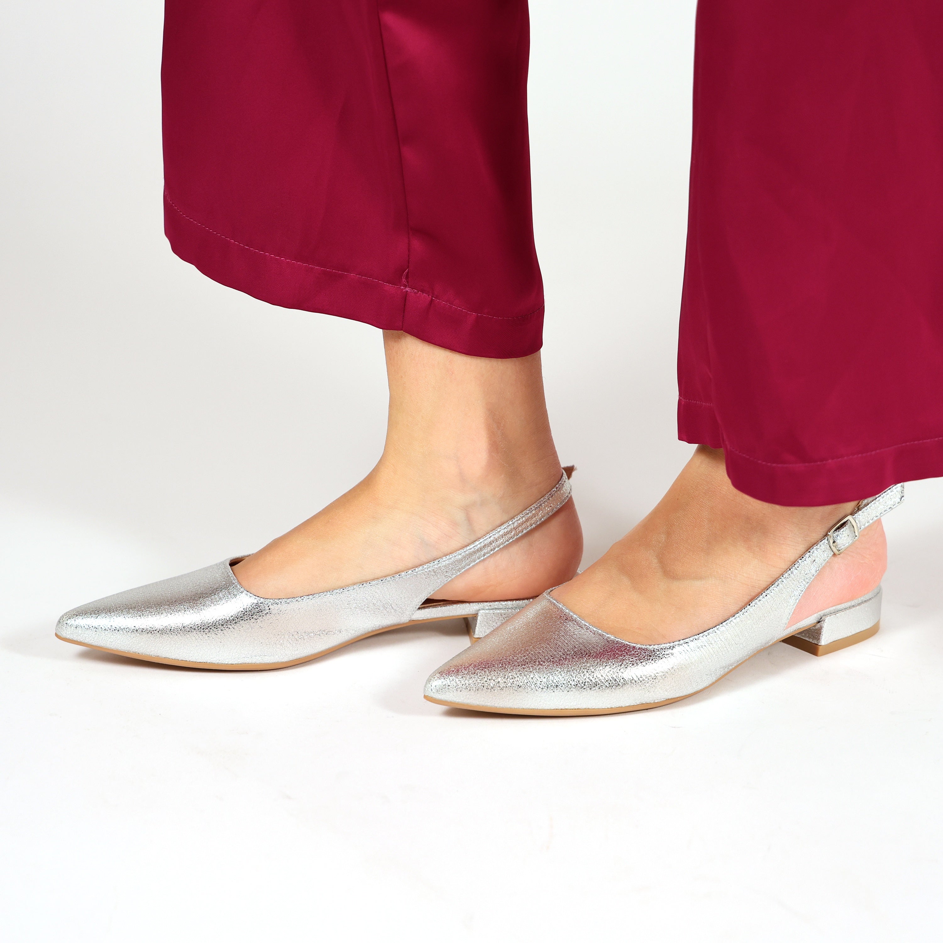 Ballerine slingback in simil pelle verniciata- Art.BO255