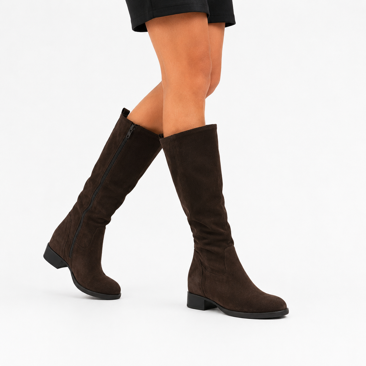 Stivale in vera pelle - Art.2305CAMOSCIO