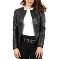 Giubbino in pelle di vitello nappa Nero-Slim Fit-Art.CHANELNAPPA