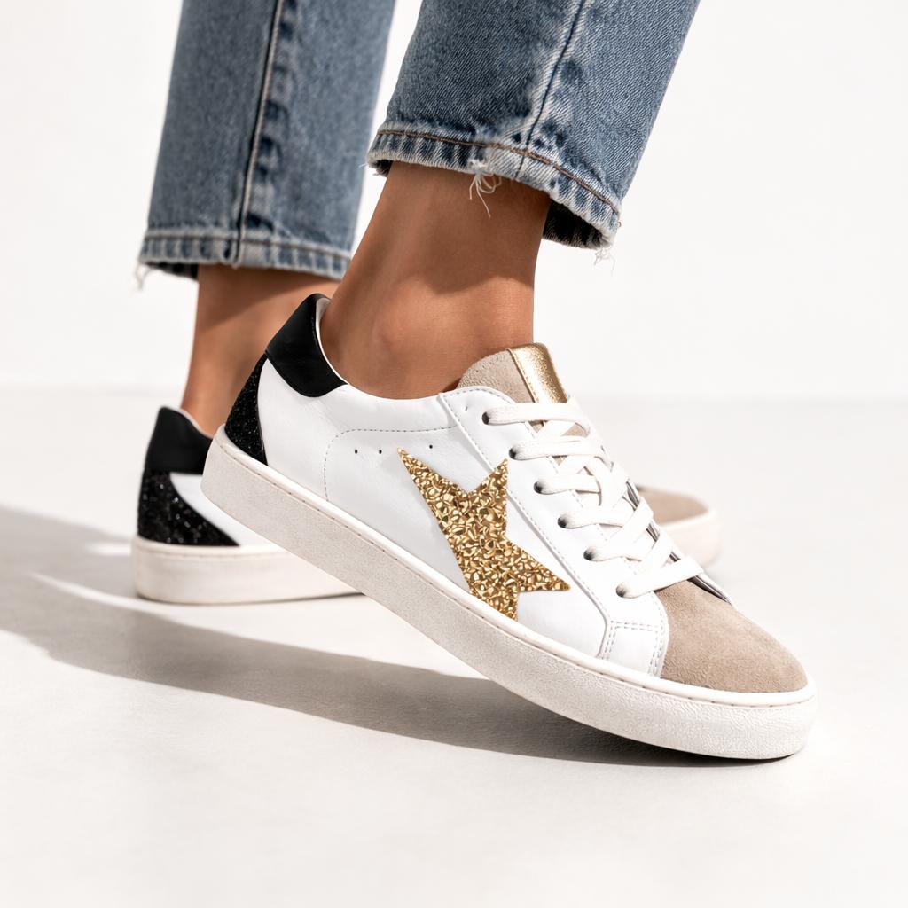 Sneakers - fondo 2,5 cm -Art.80PELLE