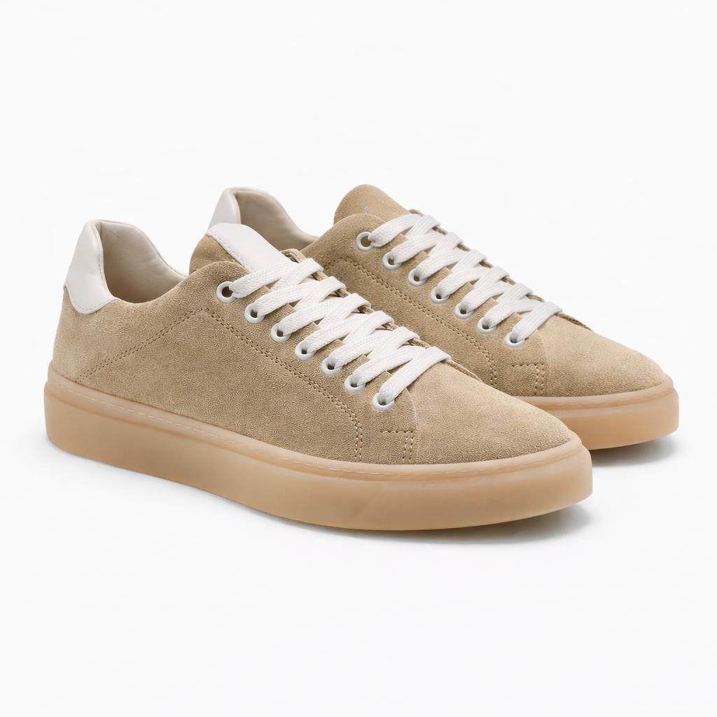 Sneakers Uomo , fondo 4,0 cm-Art.7CAMOSCIO