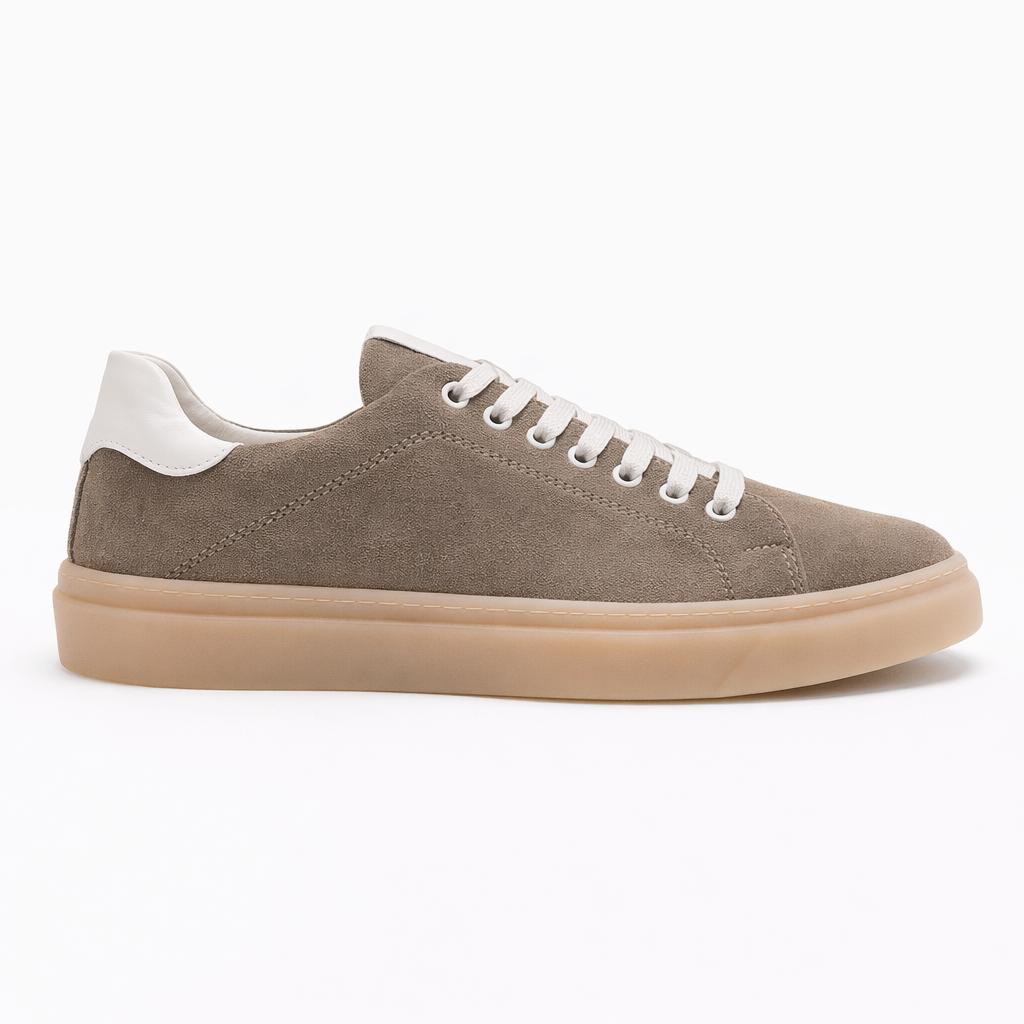 Sneakers Uomo , fondo 4,0 cm-Art.7CAMOSCIO