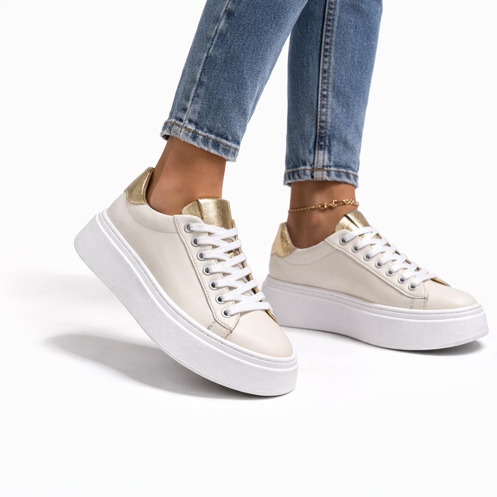 Sneakers - fondo 4,5 cm -Art.40PELLE