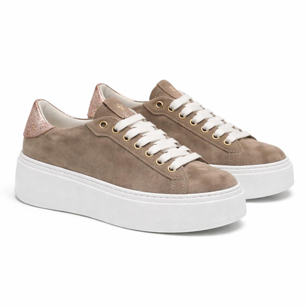 Sneakers - fondo 4,5 cm -Art.40CAMOSCIO