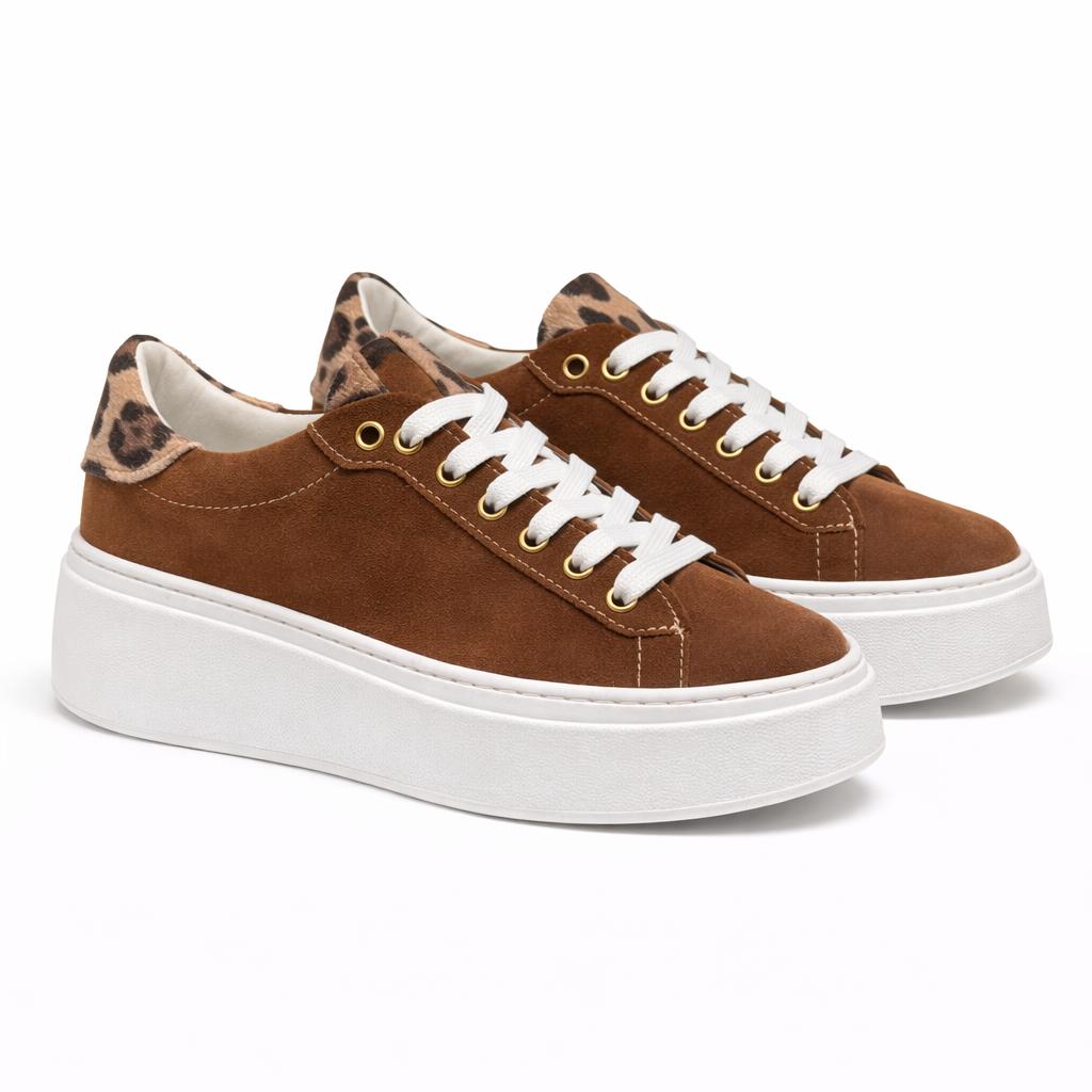 Sneakers - fondo 4,5 cm -Art.40CAMOSCIO