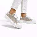 Sneakers - fondo 3,5 cm -Art.67CAMOSCIO