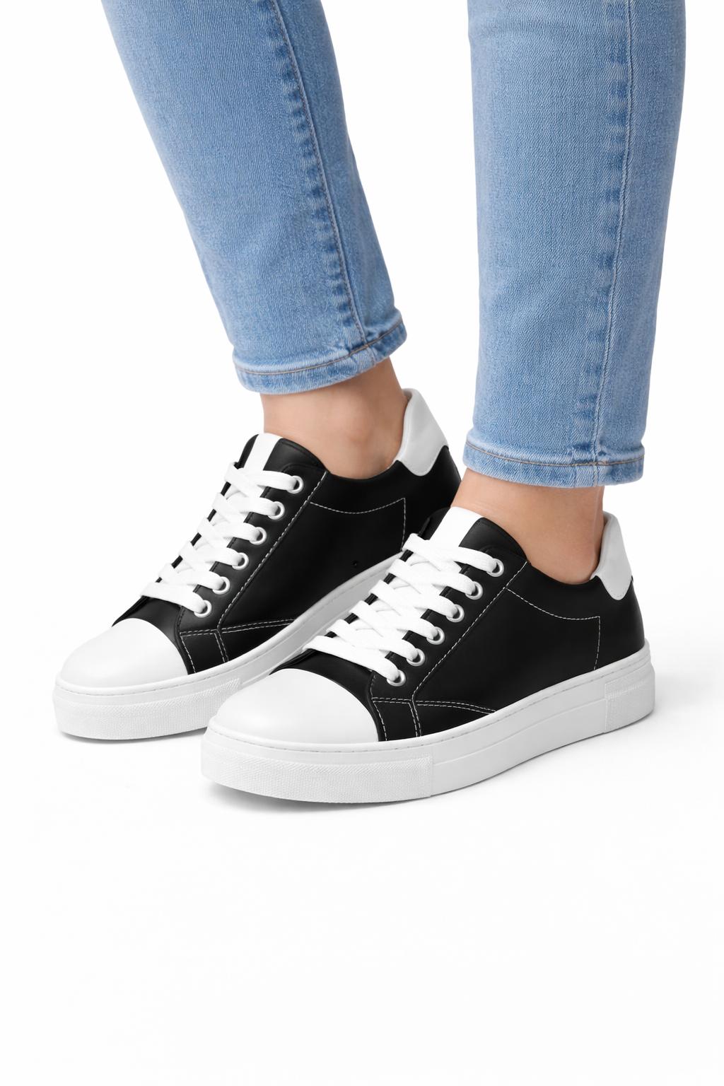 Sneakers - fondo 3,5 cm -Art.67PELLE