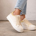Sneakers - fondo 5 cm -Art.65PELLE