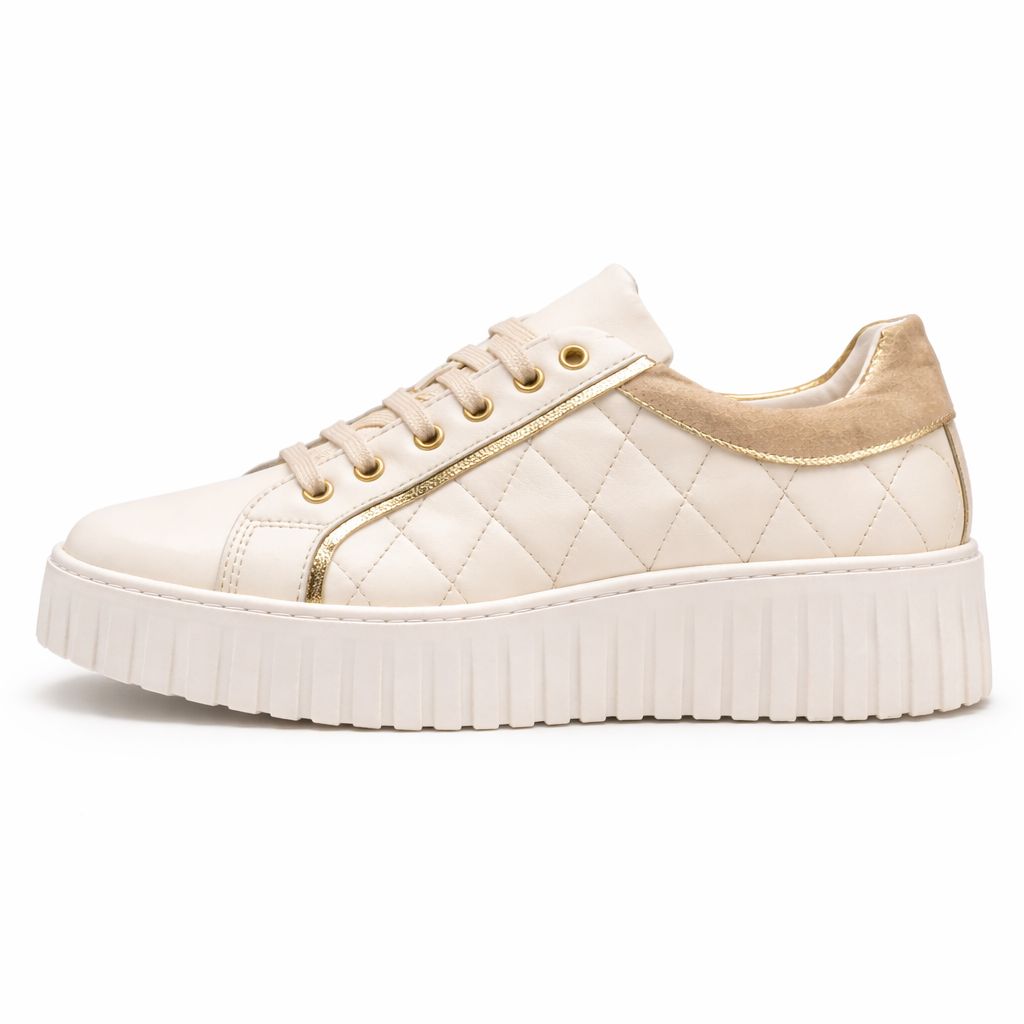 Sneakers - fondo 5 cm -Art.65PELLE