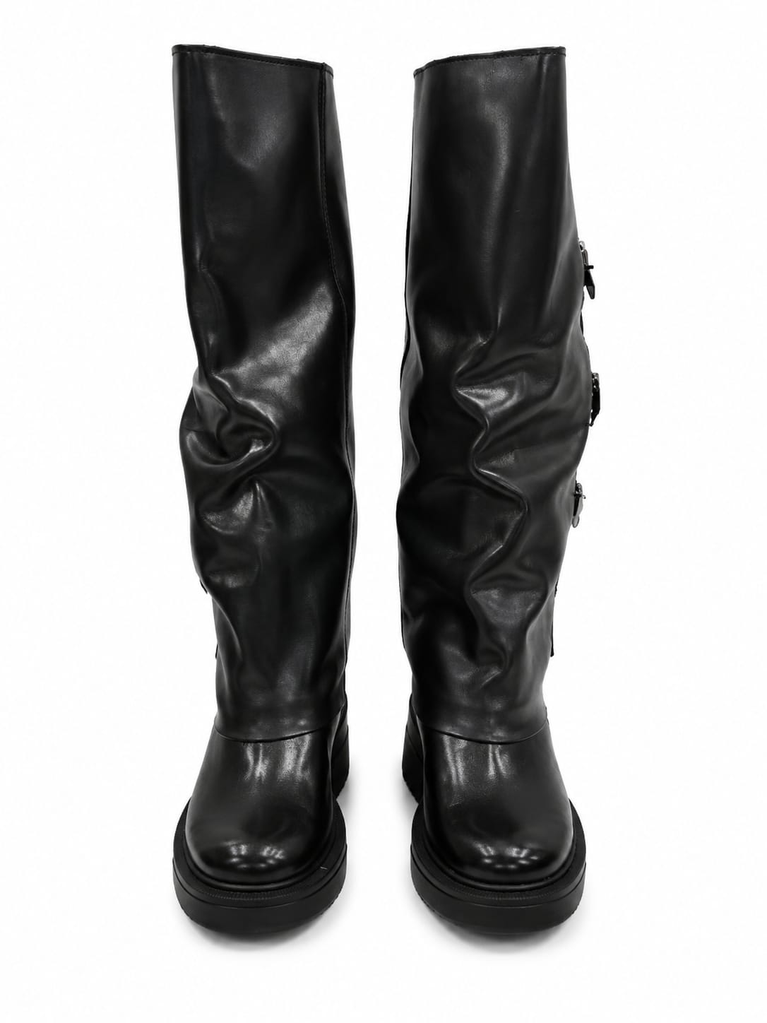 Stivale in vera pelle - tacco 4 cm- Art. 4004PELLE