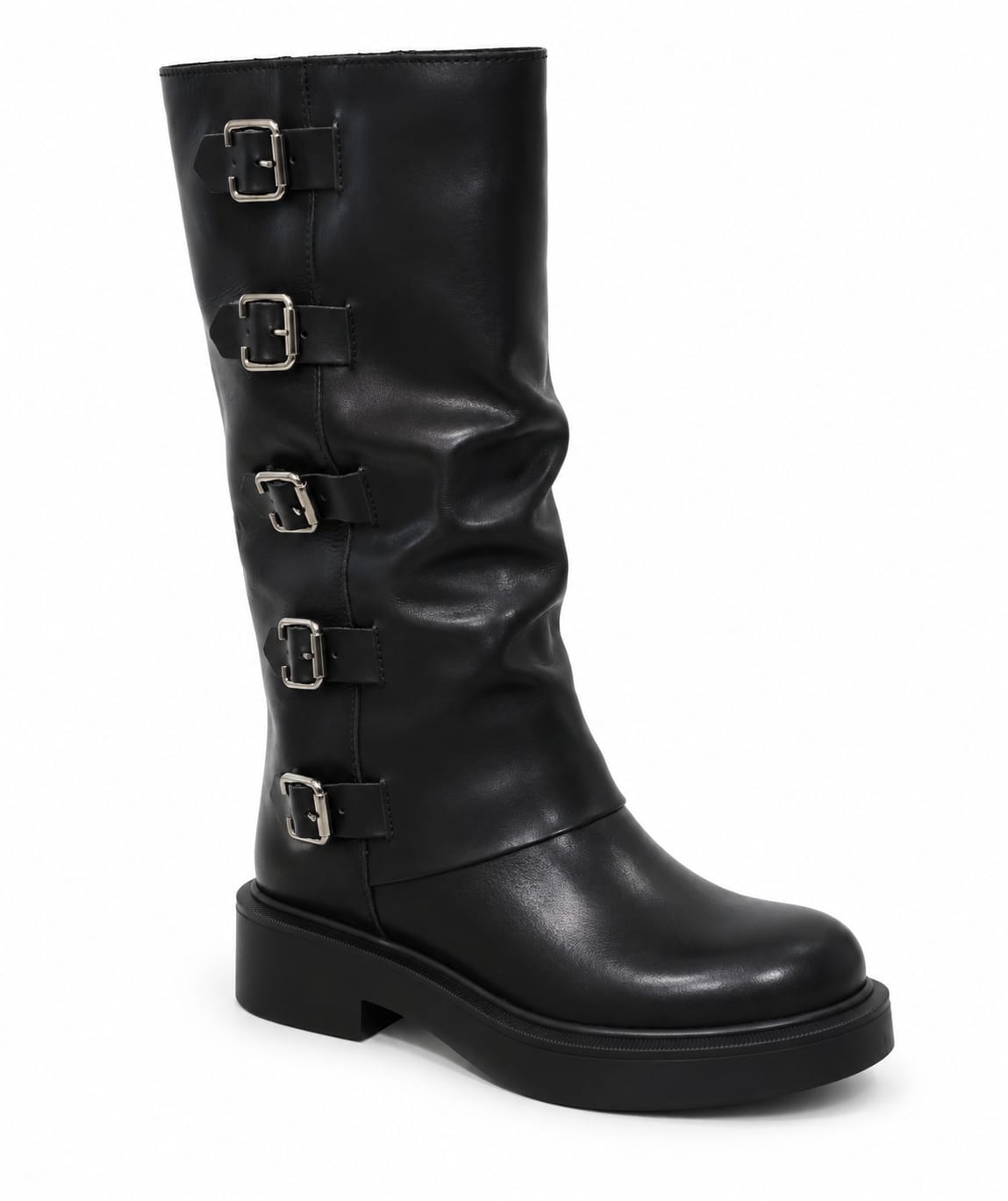 Stivale in vera pelle - tacco 4 cm- Art. 4004PELLE
