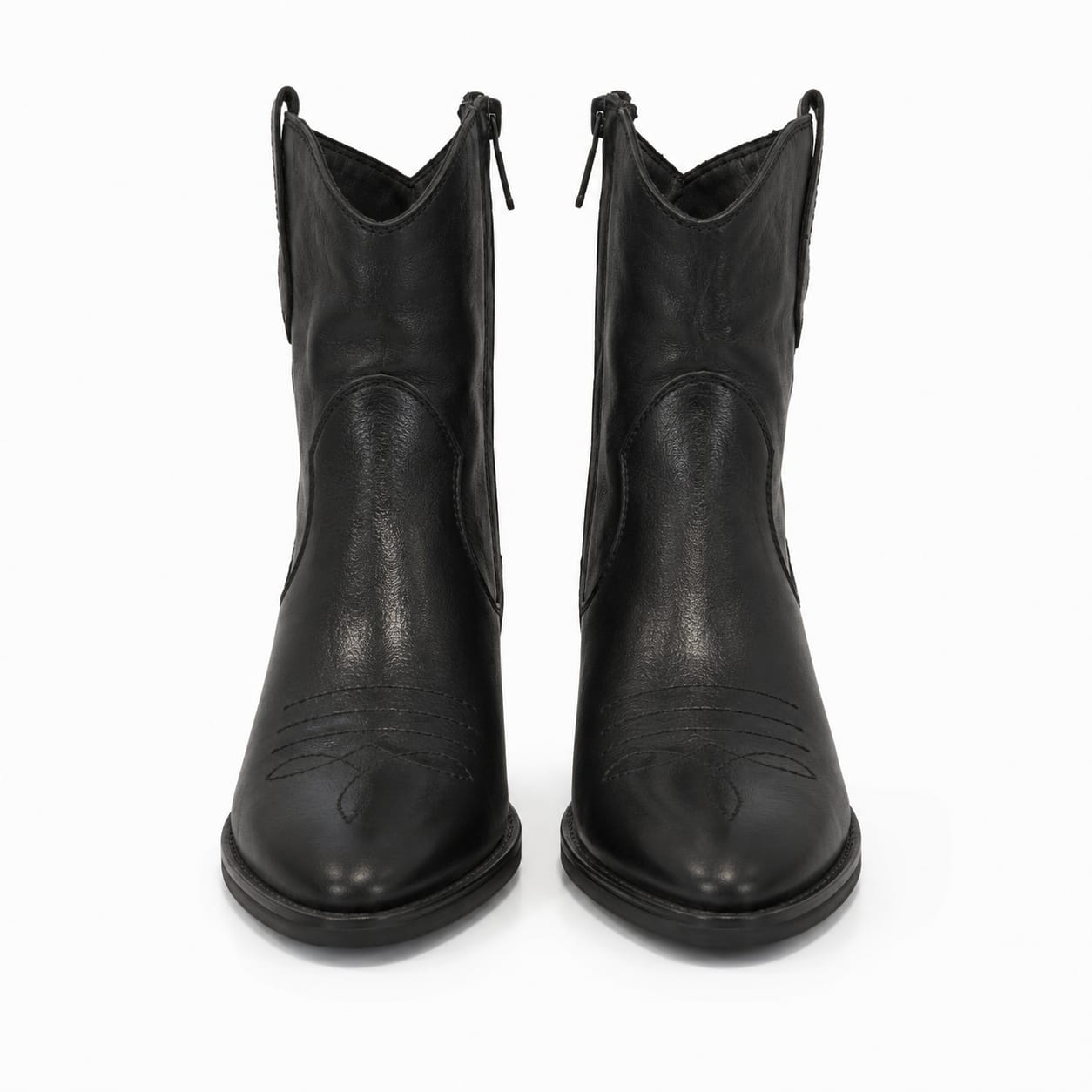 Texano basso in vera pelle - tacco 5 cm- Art. 1PELLE