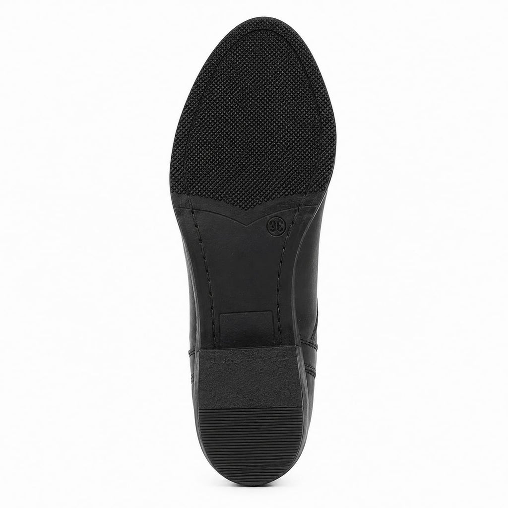 Texano basso in vera pelle - tacco 5 cm- Art. 1PELLE
