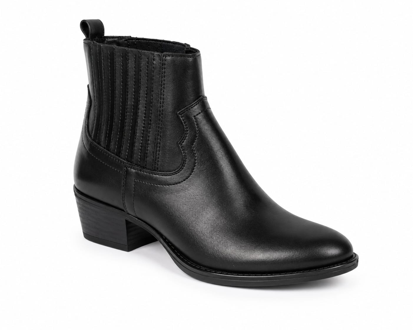 Texano basso in vera pelle - tacco 5 cm- Art. 8PELLE