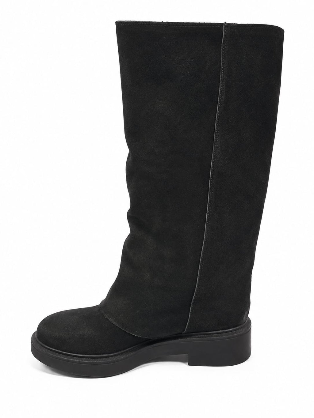 Stivale in pelle scamosciata - tacco 4 cm- Art. 4004CAMOSCIO