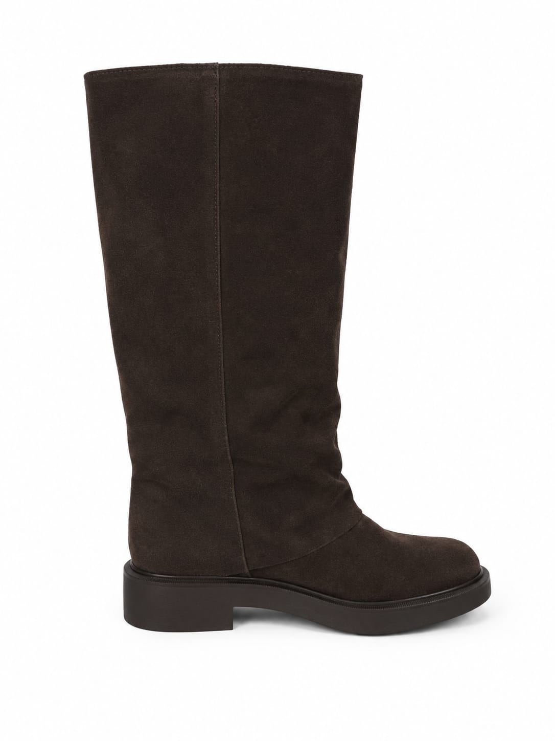 Stivale in pelle scamosciata - tacco 4 cm- Art. 4004CAMOSCIO