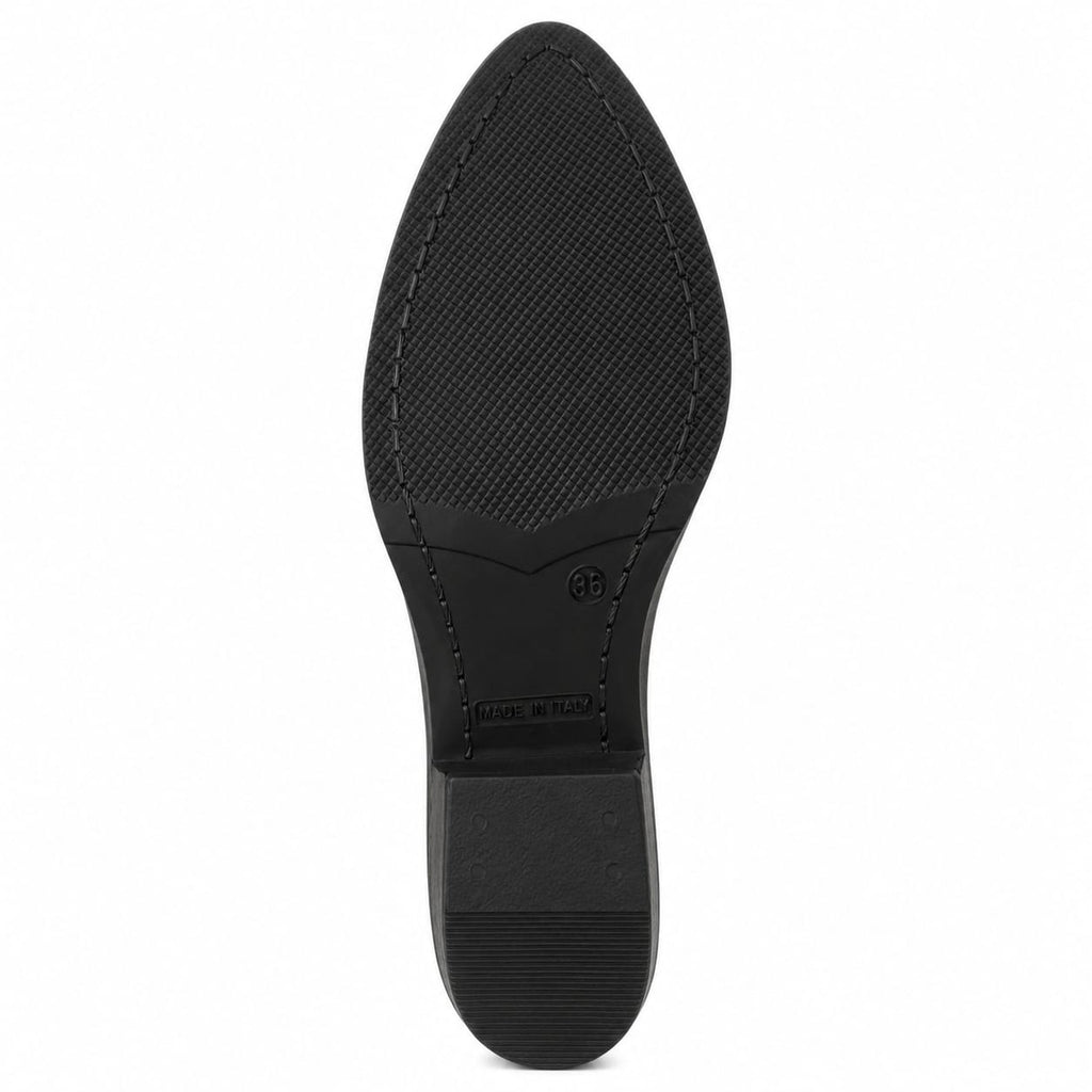 Texano basso in vera pelle - tacco 5 cm- Art. 5PELLE