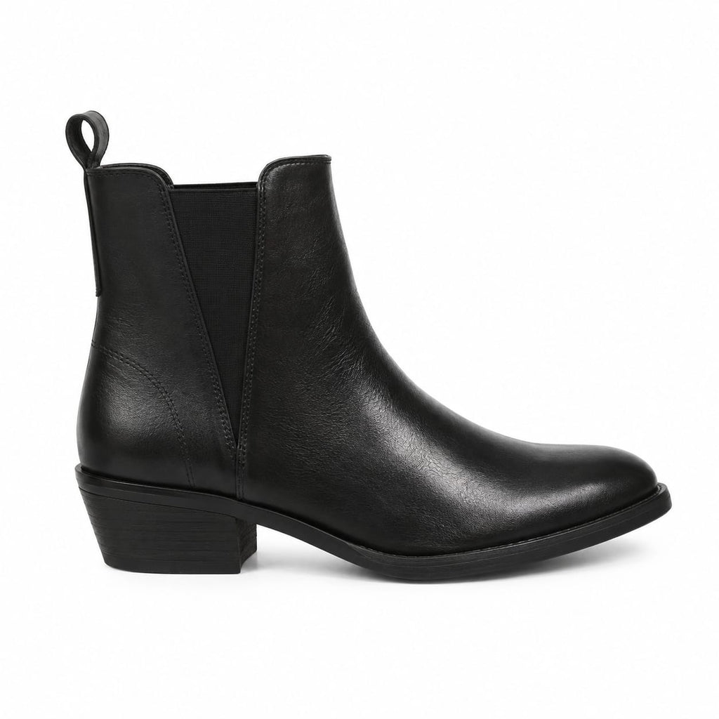 Texano basso in vera pelle - tacco 5 cm- Art. 5PELLE