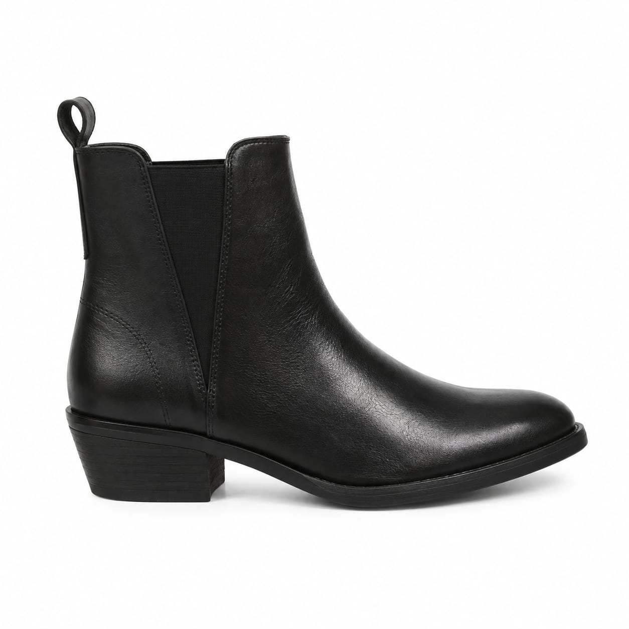 Texano basso in vera pelle - tacco 5 cm- Art. 5PELLE