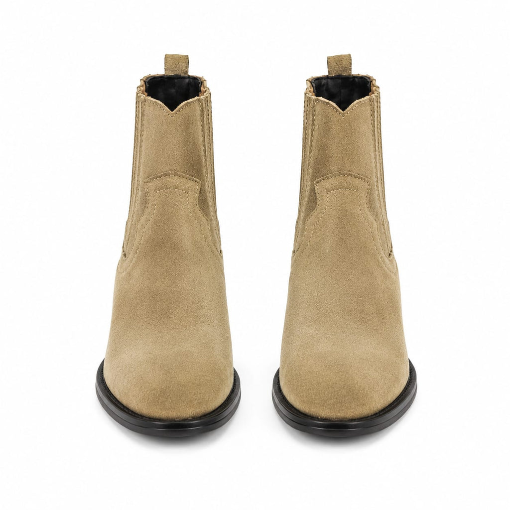 Texano basso in camoscio - tacco 5 cm- Art. 8CAMOSCIO