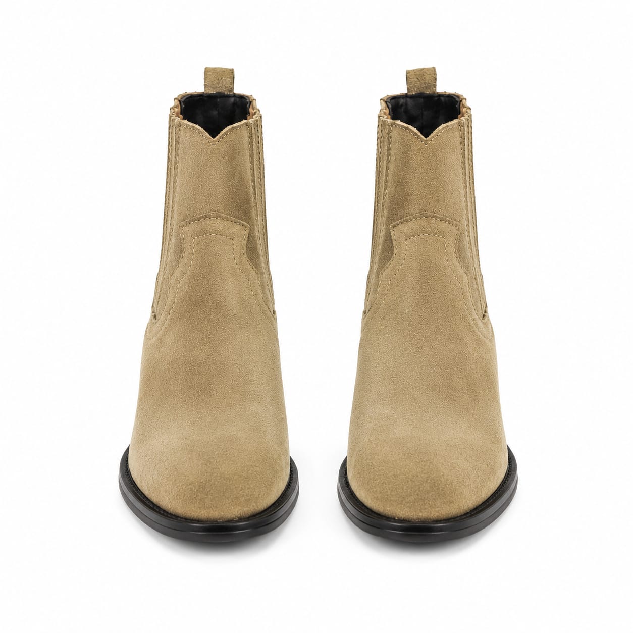 Texano basso in camoscio - tacco 5 cm- Art. 8CAMOSCIO