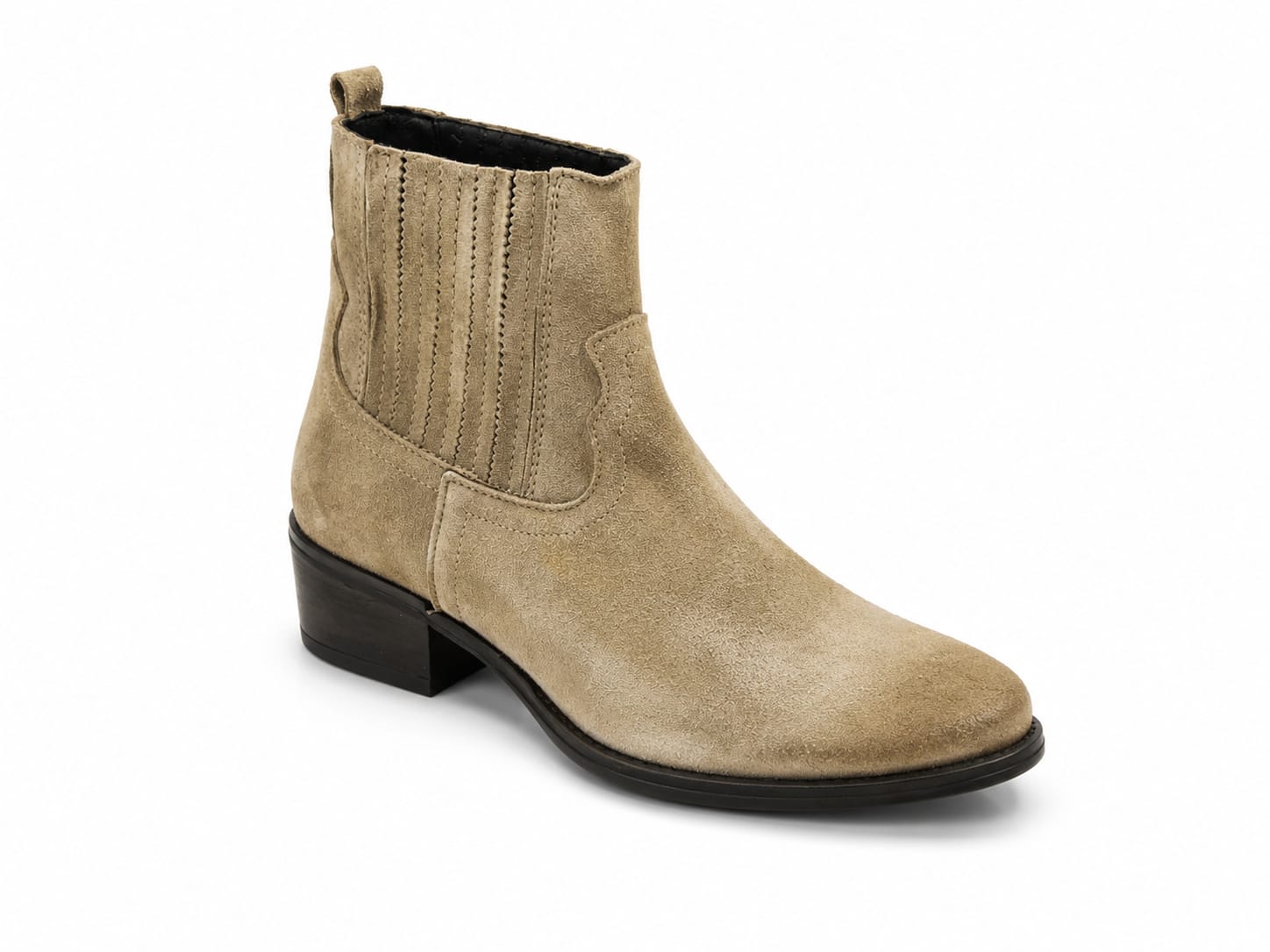 Texano basso in camoscio - tacco 5 cm- Art. 8CAMOSCIO