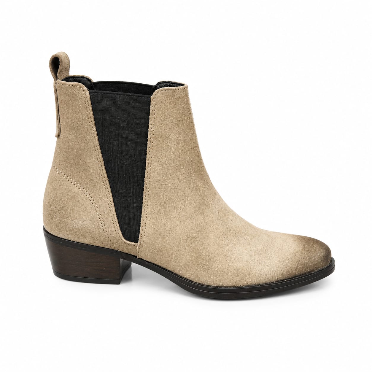 Texano basso in camoscio - tacco 5 cm- Art. 5CAMOSCIO