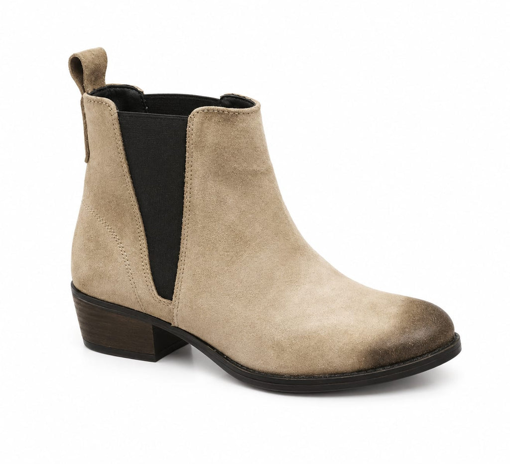 Texano basso in camoscio - tacco 5 cm- Art. 5CAMOSCIO