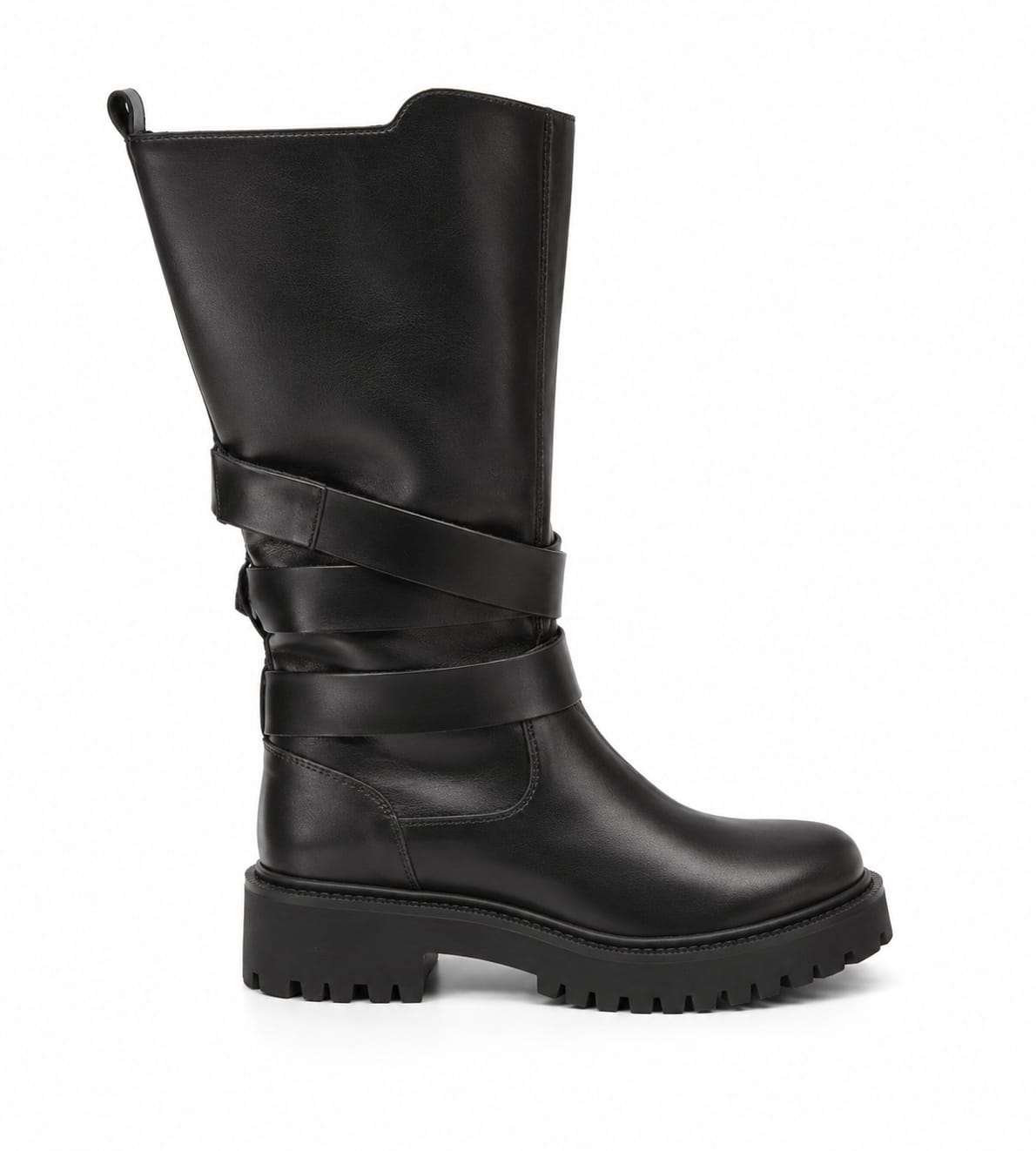 Stivale  in vera pelle - tacco 5 cm- Art. 3029PELLE