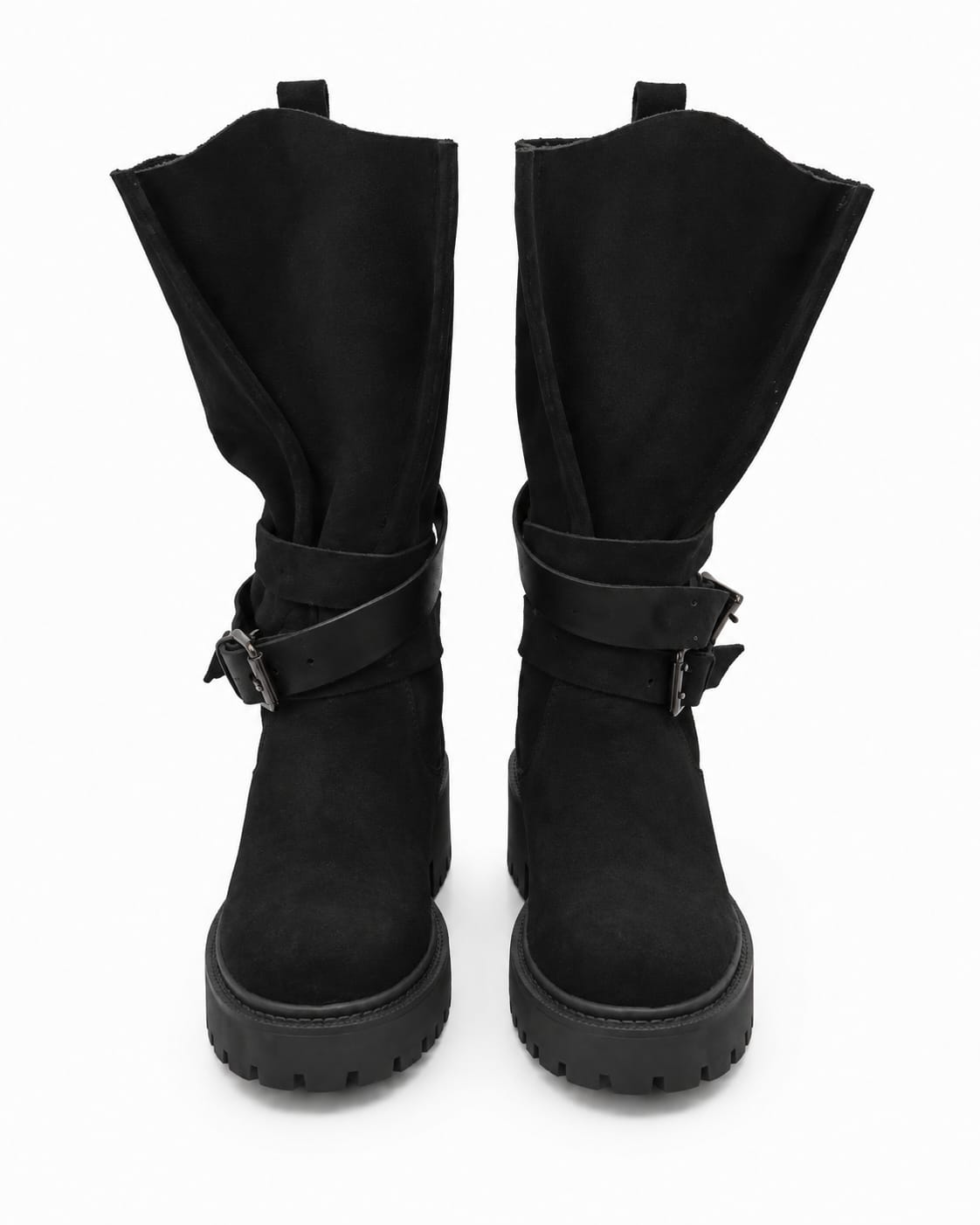 Stivale  in vera pelle scamosciata - tacco 5 cm- Art. 3029CAMOSCIO