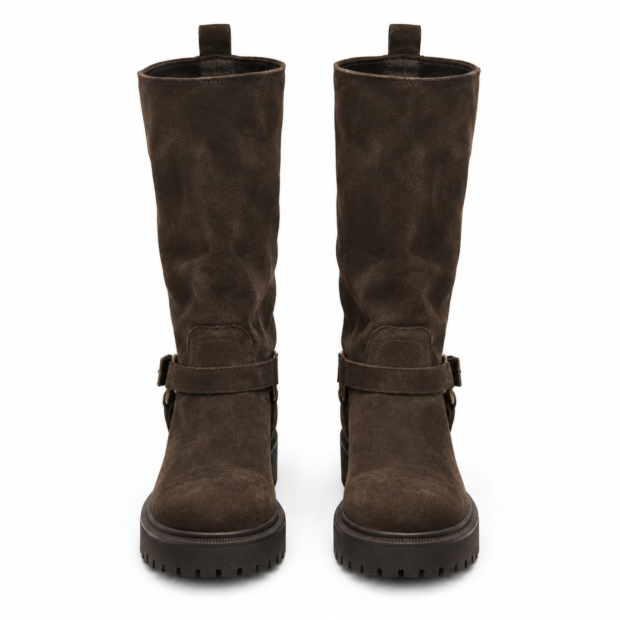 Stivale in pelle scamosciata - tacco 4 cm- Art. 4006CAMOSCIO