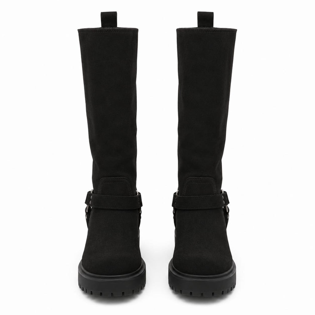 Stivale in pelle scamosciata - tacco 4 cm- Art. 4006CAMOSCIO