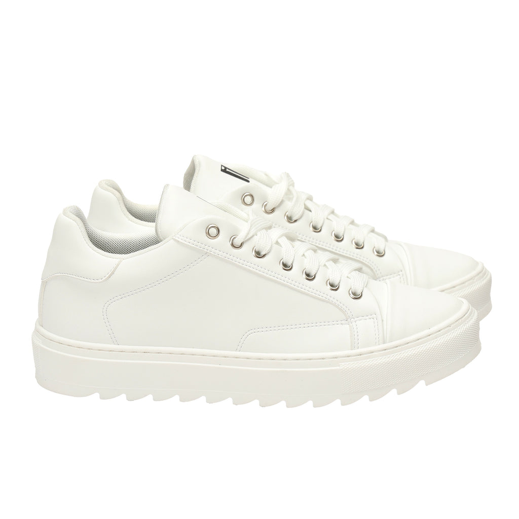 Sneakers in pelle con fondo in gomma -Art.SEVENPELLE