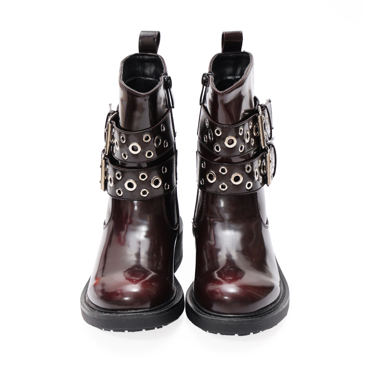 Stivaletto in simil pelle con cinturini - Art.MB61