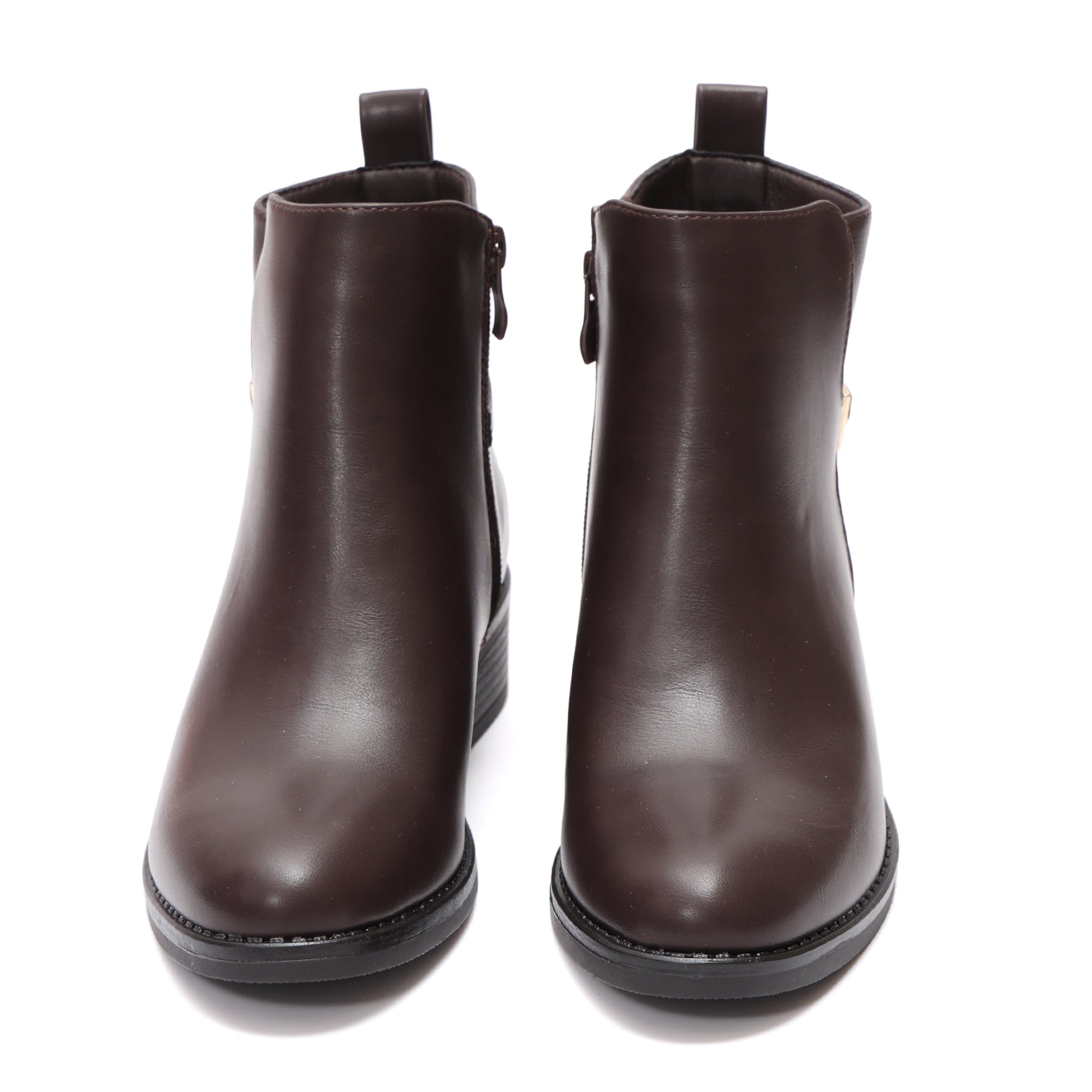 Stivaletti in simil pelle con fibbia dorata- Art.68323