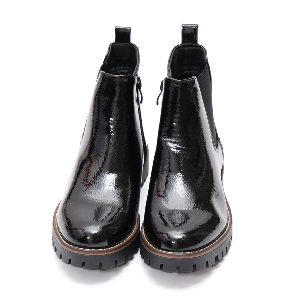 Stivaletto in simil pelle con elastico laterale - Art.DMLM8306