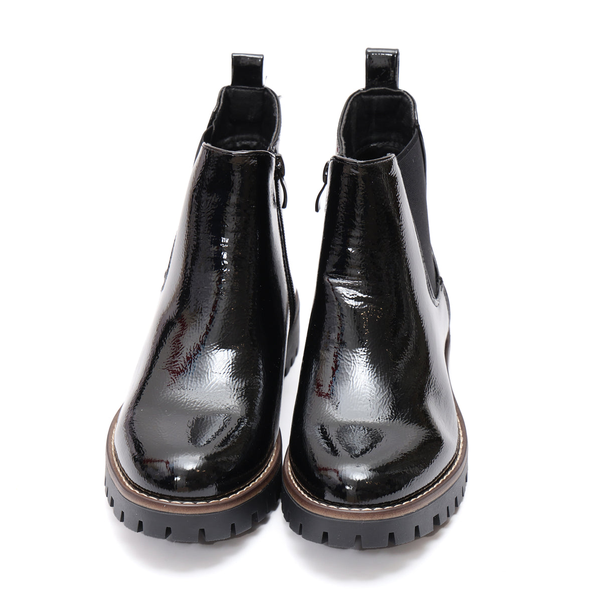 Stivaletto in simil pelle con elastico laterale - Art.DMLM8306