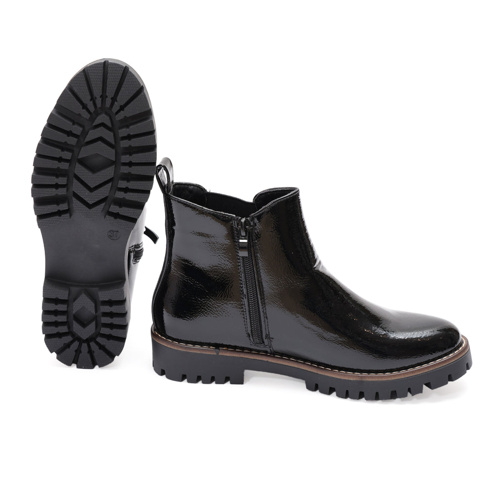 Stivaletto in simil pelle con elastico laterale - Art.DMLM8306