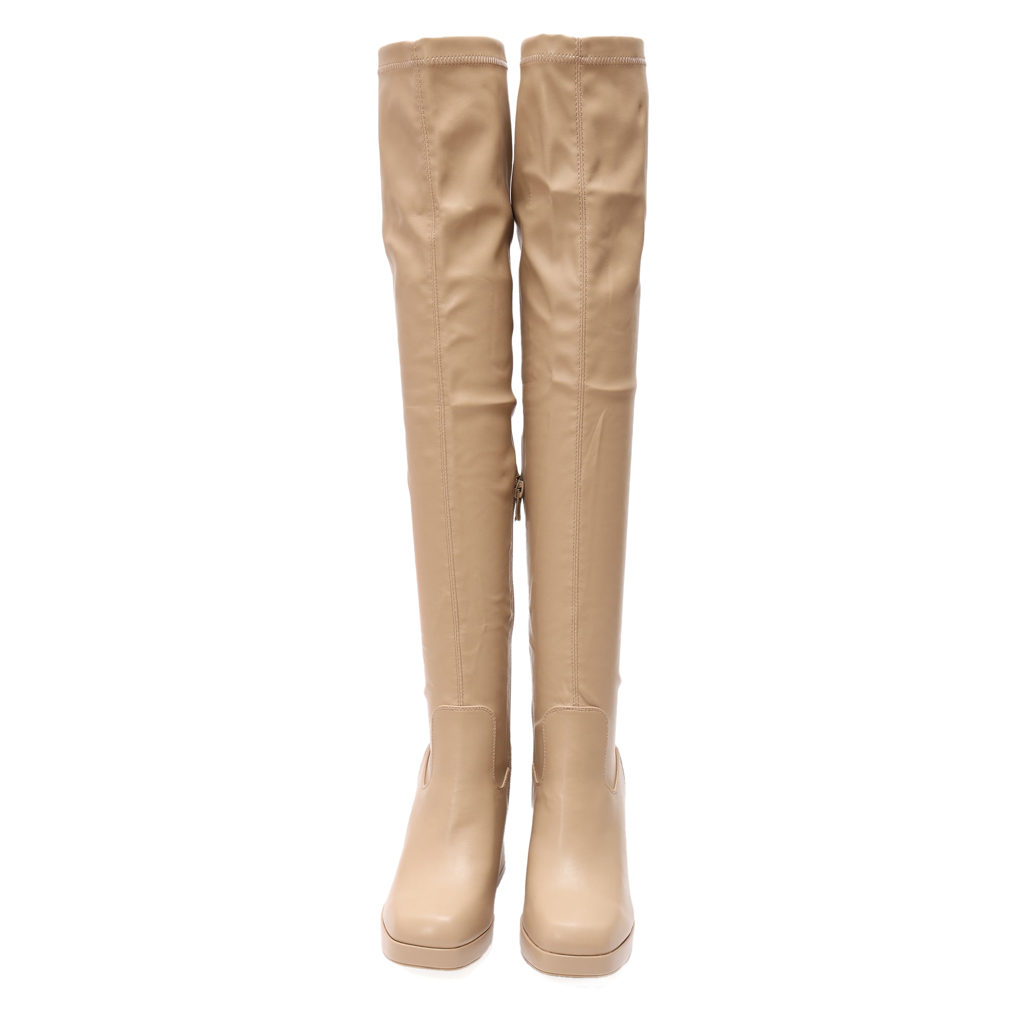Stivali in simil pelle con tacco- Art.DQY8259