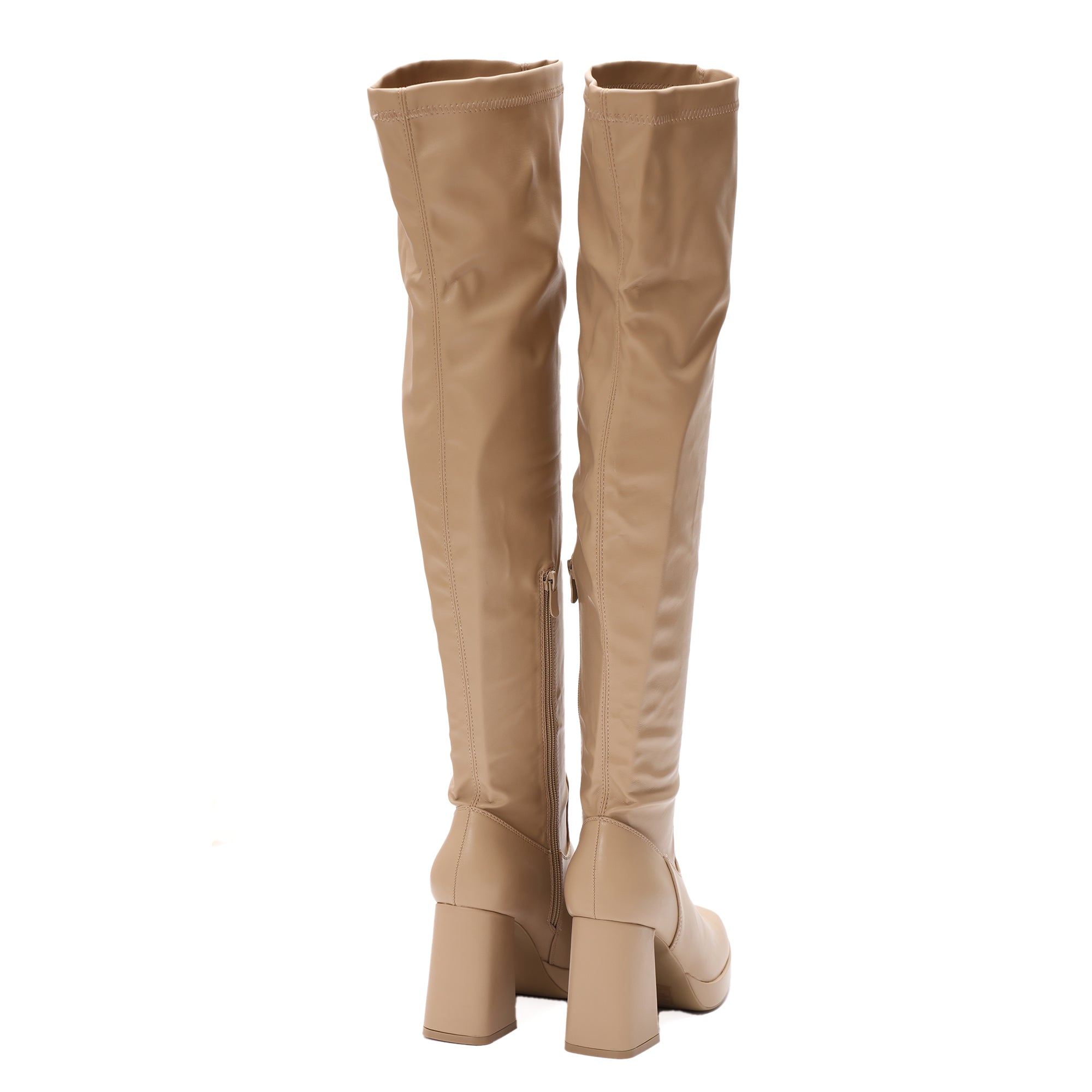 Stivali in simil pelle con tacco- Art.DQY8259