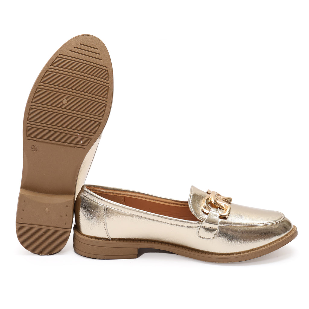 Mocassino in simil pelle con fibbia dorata- Art.HS83364